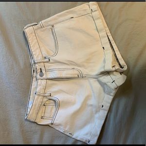 Pacsun jean shorts white